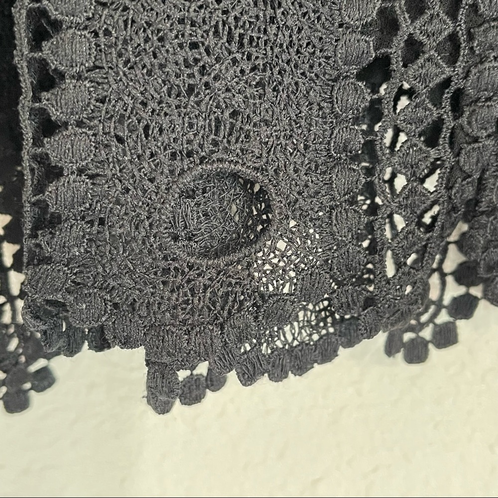 Free People Black Knit Button Top - Picture 4 of 7